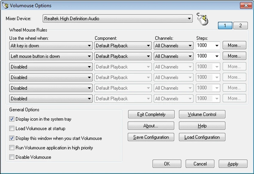 Volumouse screenshot
