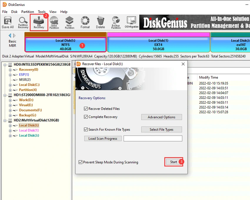 DiskGenius screenshot