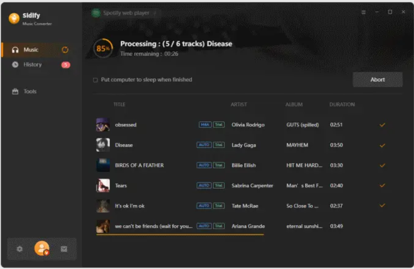 Sidify Spotify Music Converter screenshot