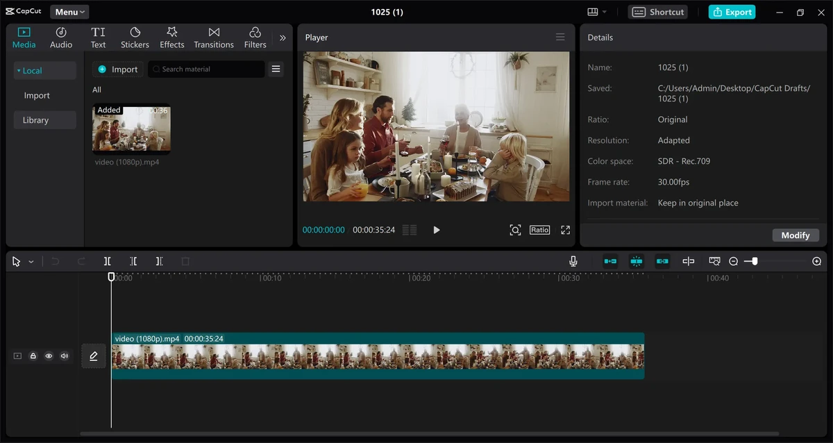 CapCut screenshot