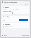 Argente Malware Cleaner screenshot