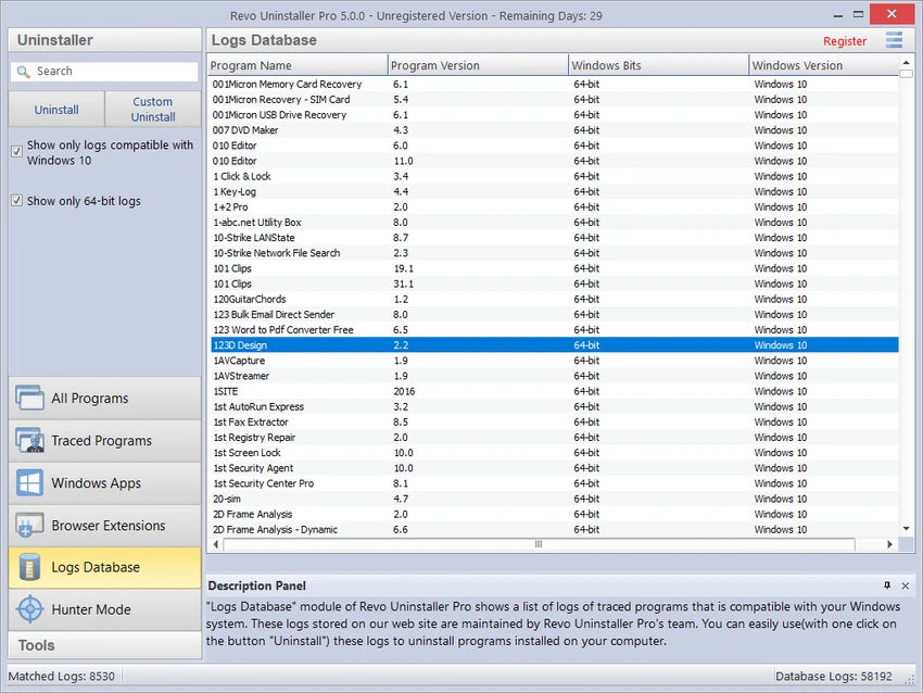 Revo Uninstaller Pro screenshot