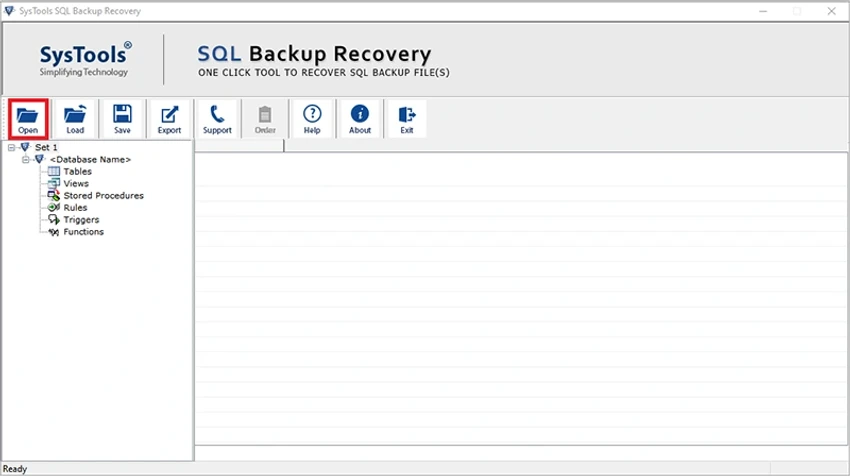 SysTools SQL Backup Recovery screenshot