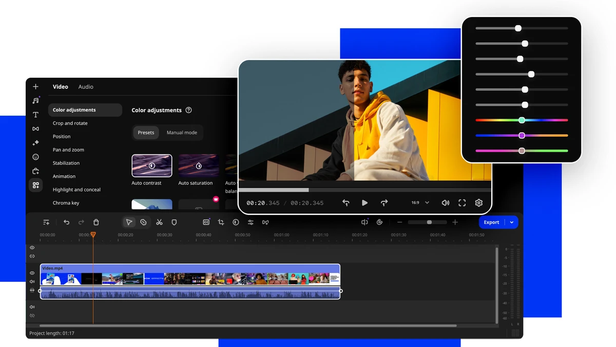 Movavi Video Editor screenshot