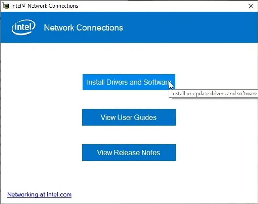 Intel Ethernet Adapter Complete Driver Pack screenshot