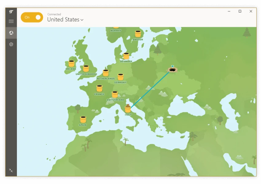 TunnelBear screenshot
