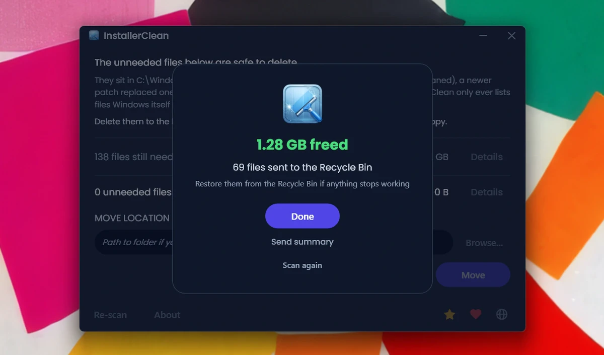 InstallerClean screenshot
