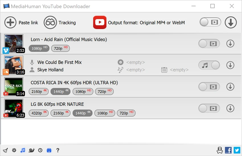 MediaHuman YouTube Downloader screenshot