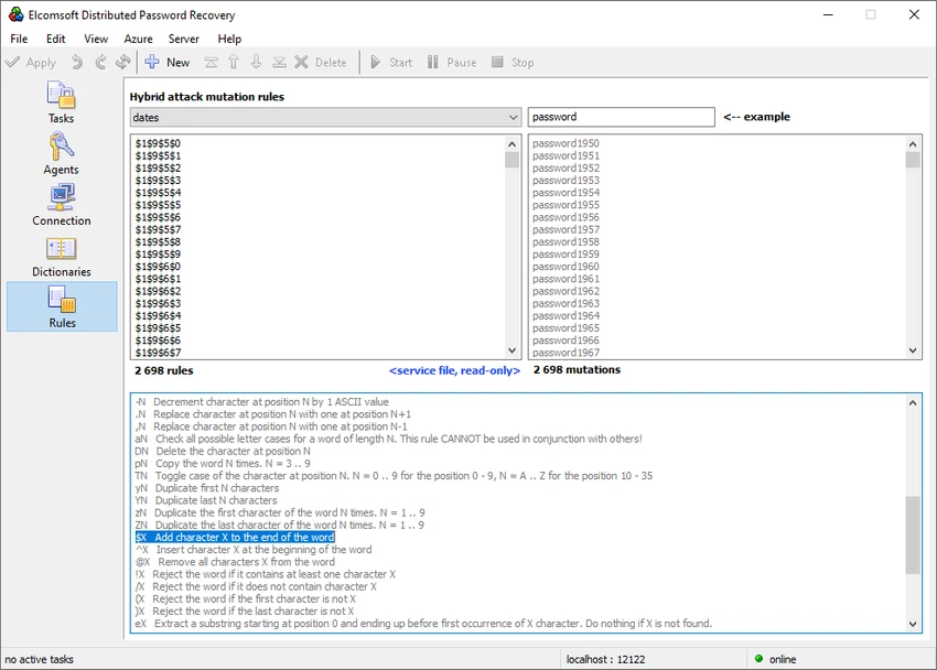 Elcomsoft Distributed Password Recovery screenshot