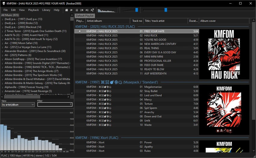 Foobar2000 screenshot
