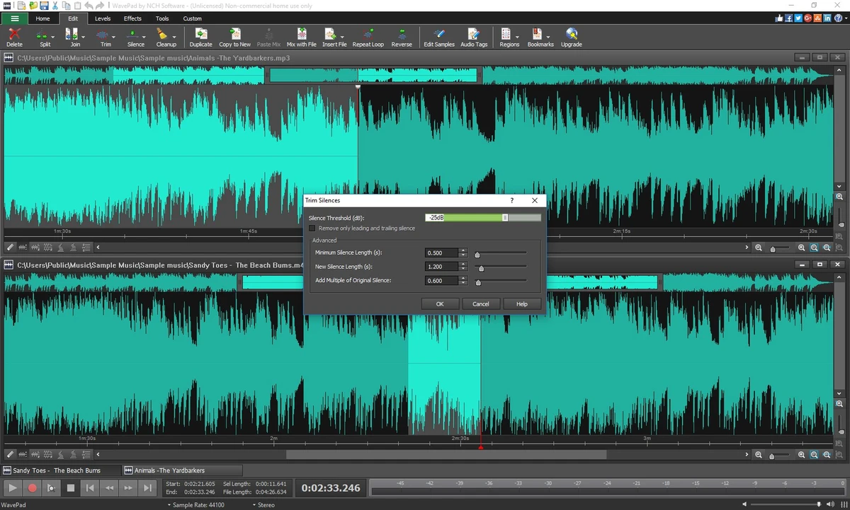 WavePad screenshot