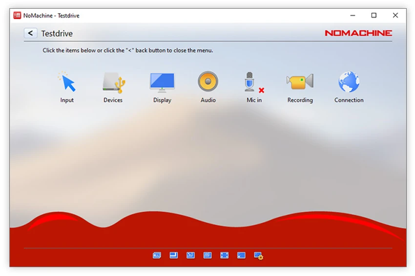 NoMachine screenshot