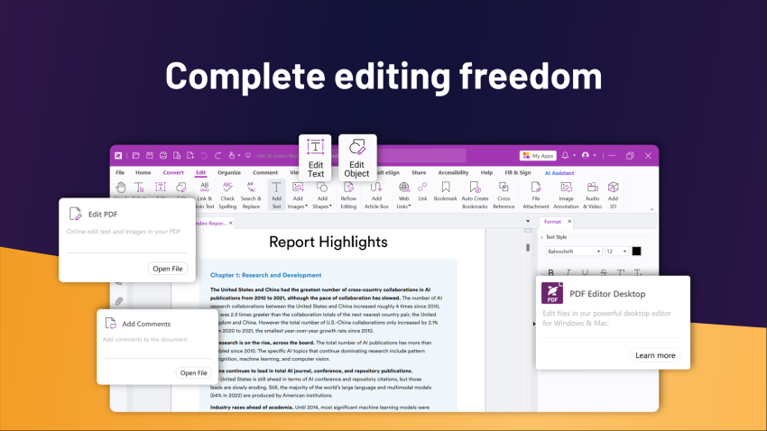 Foxit PDF Editor screenshot