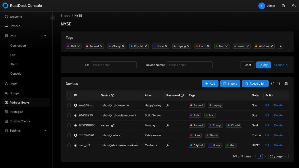 RustDesk screenshot