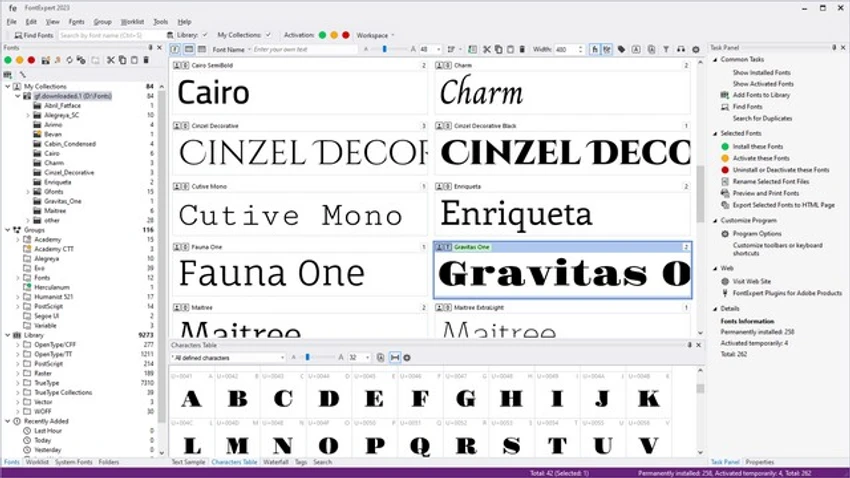 FontExpert screenshot