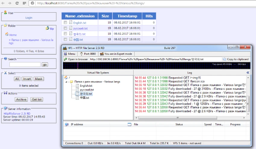 HFS: HTTP File Server screenshot