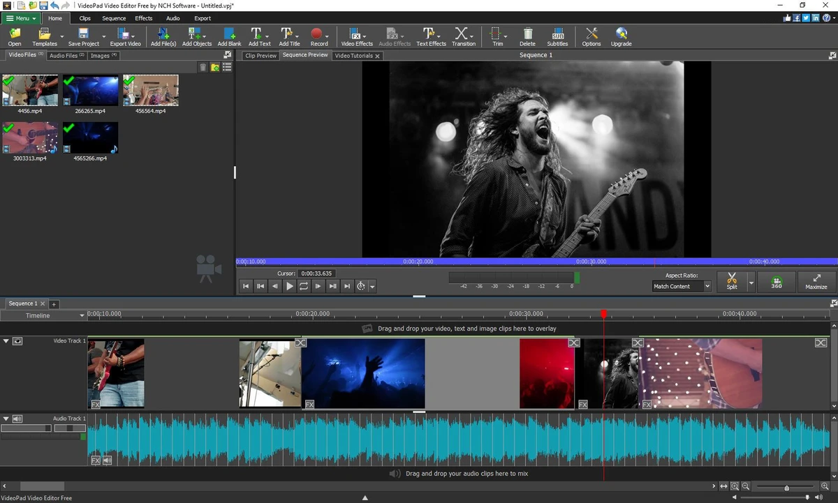 VideoPad Video Editor screenshot