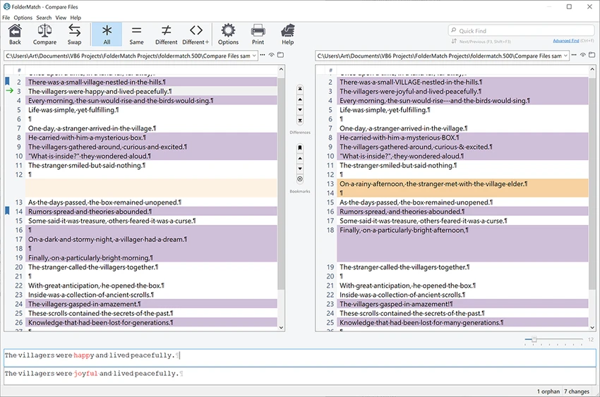 FolderMatch screenshot