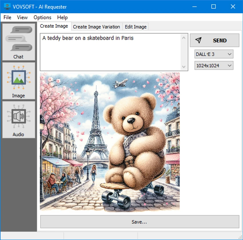 VovSoft AI Requester screenshot
