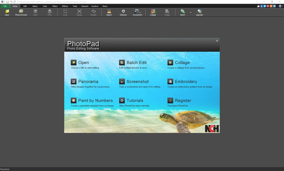 PhotoPad Photo Editor screenshot