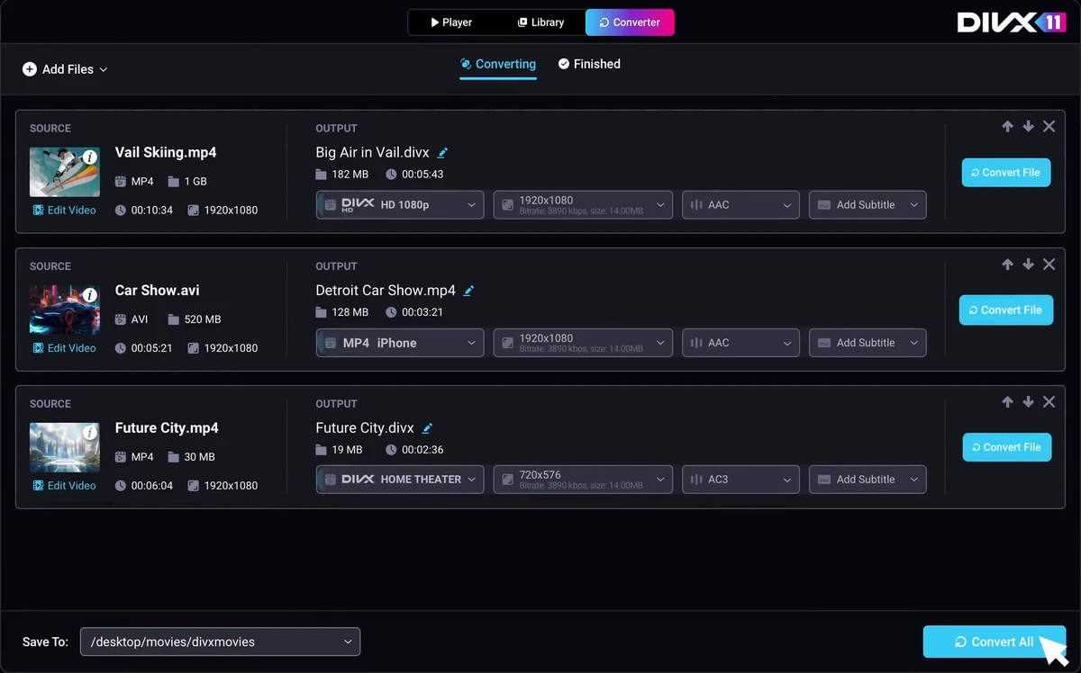 DivX screenshot