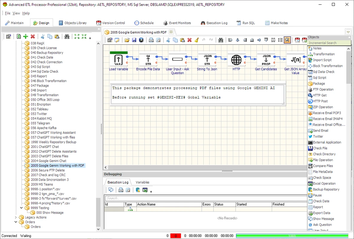 Advanced ETL Processor Professional screenshot