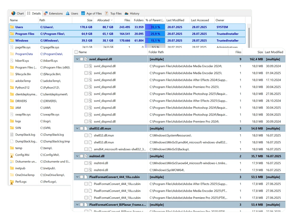 TreeSize screenshot