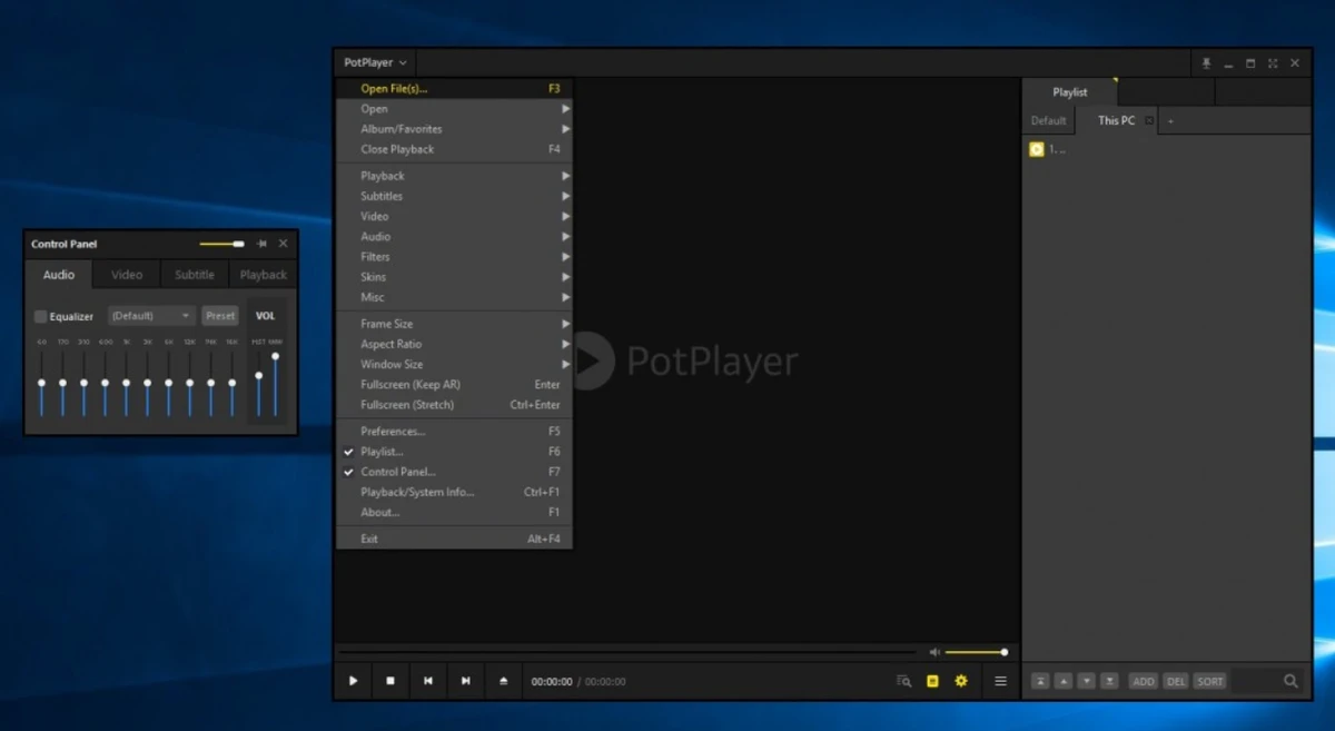 Daum PotPlayer screenshot