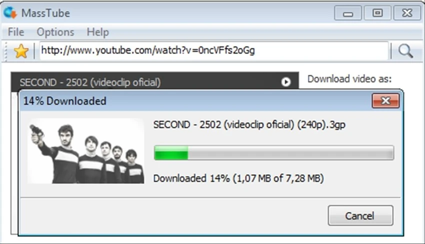 MassTube screenshot