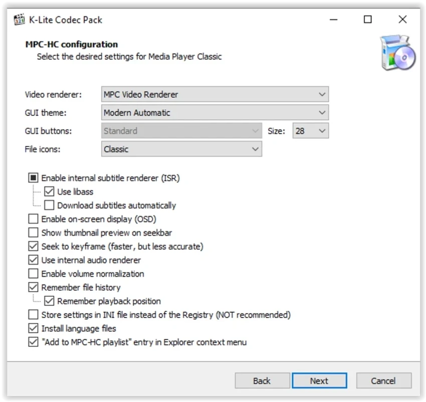 K-Lite Codec Pack Mega screenshot