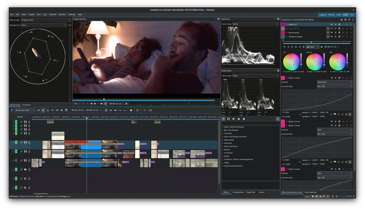 Kdenlive screenshot