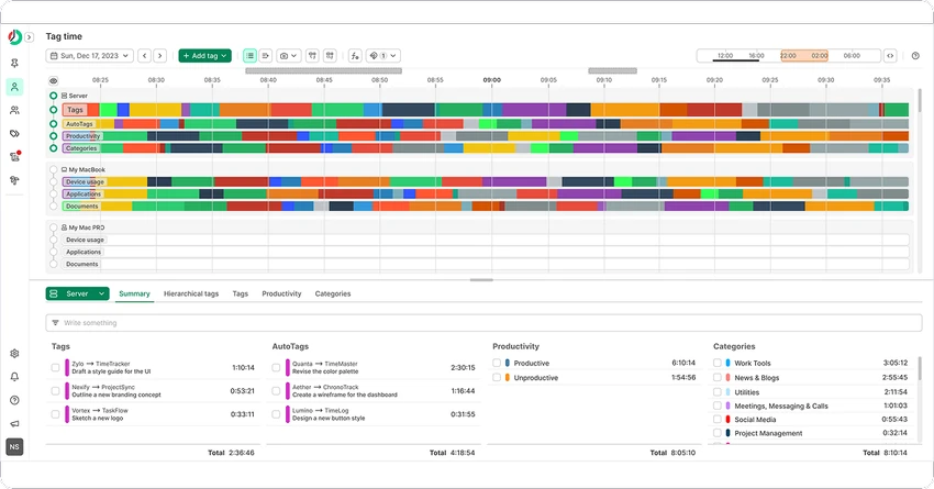 ManicTime screenshot