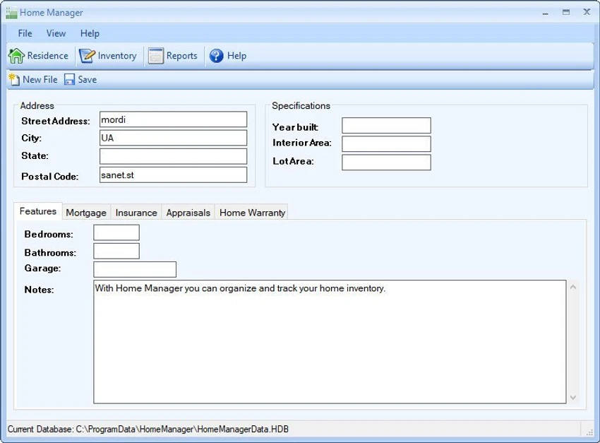 Home Manager screenshot