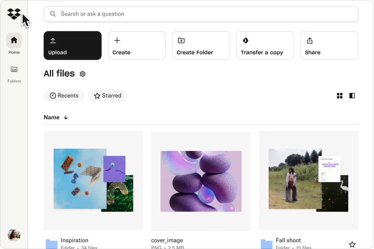 Dropbox screenshot