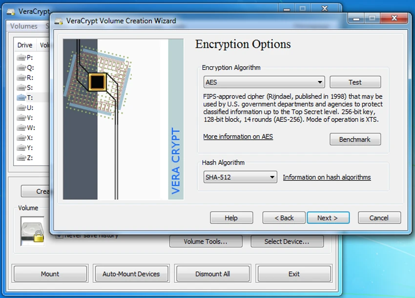 VeraCrypt screenshot