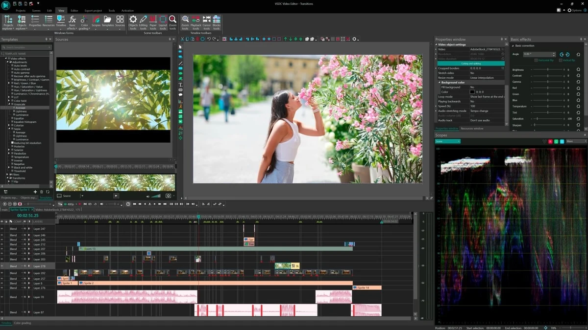 VSDC Free Video Editor screenshot
