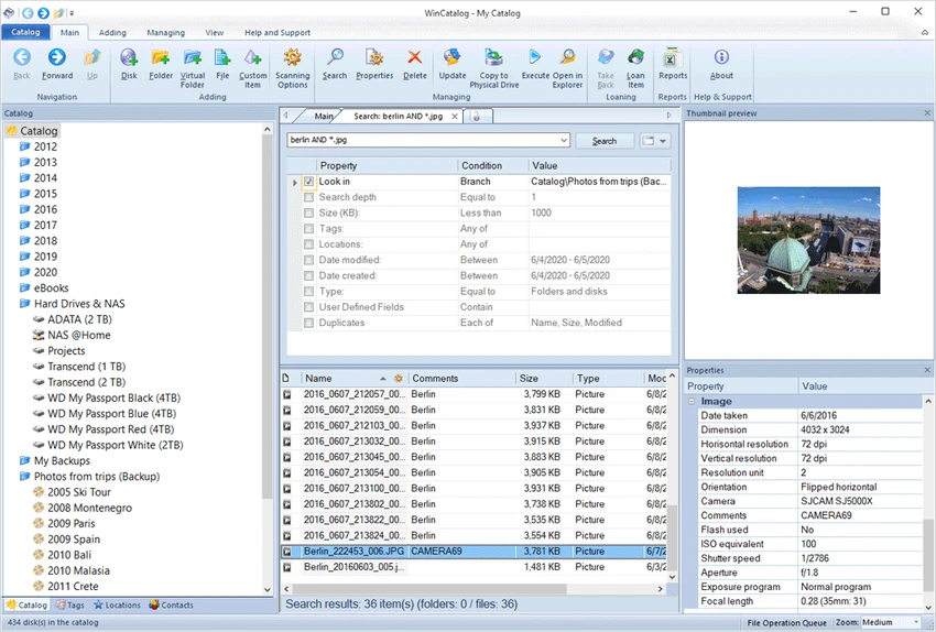 WinCatalog screenshot