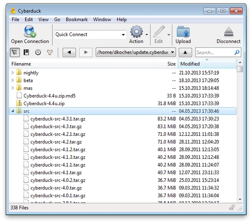 Cyberduck screenshot