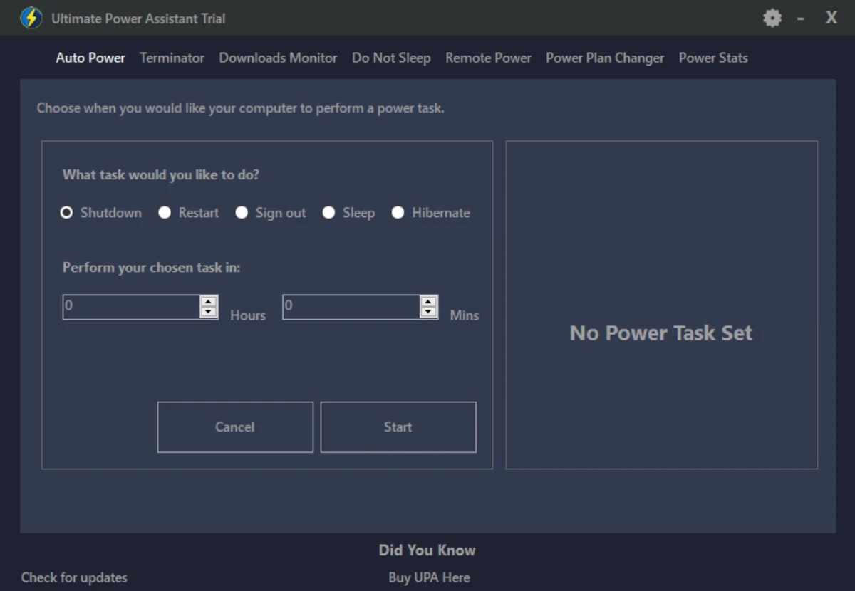 Ultimate Power Assistant screenshot