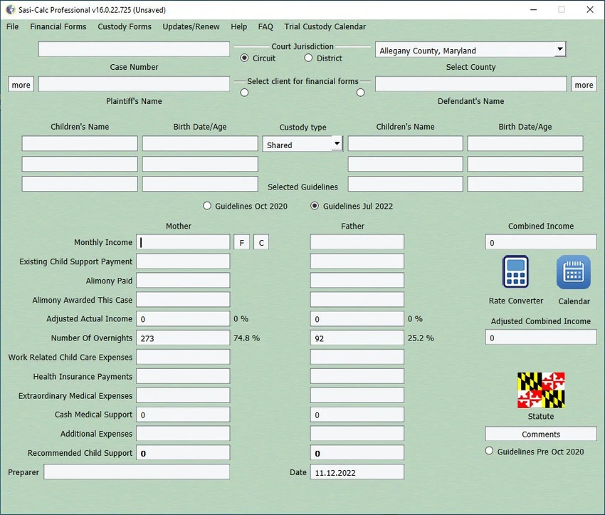Sasi Calc screenshot