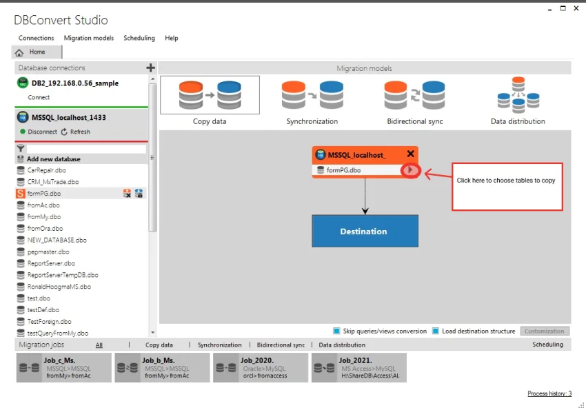 DBConvert Studio screenshot