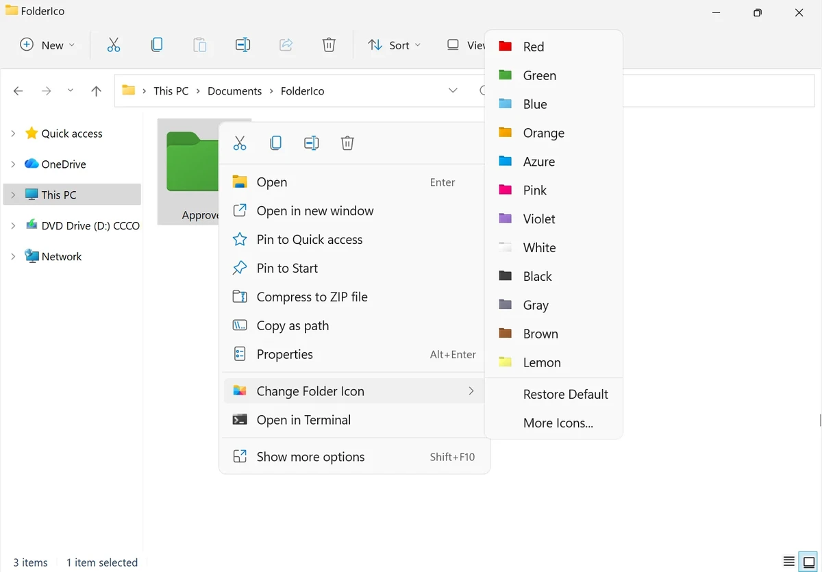 Teorex FolderIco screenshot