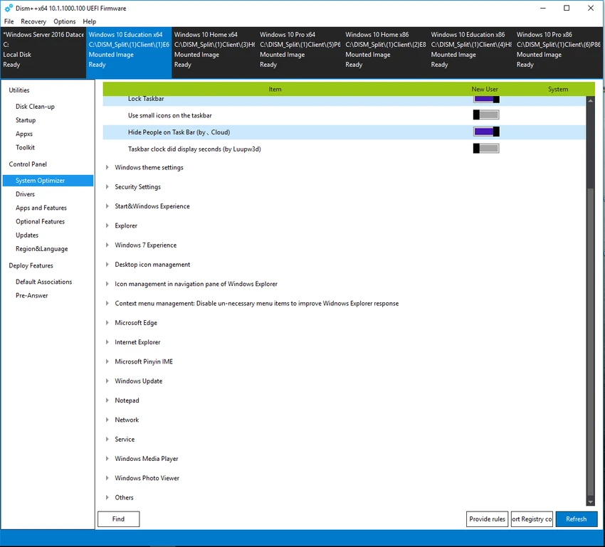 Dism++ screenshot