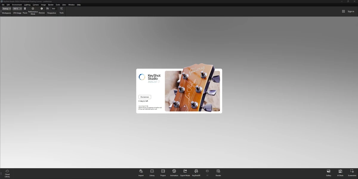 KeyShot screenshot