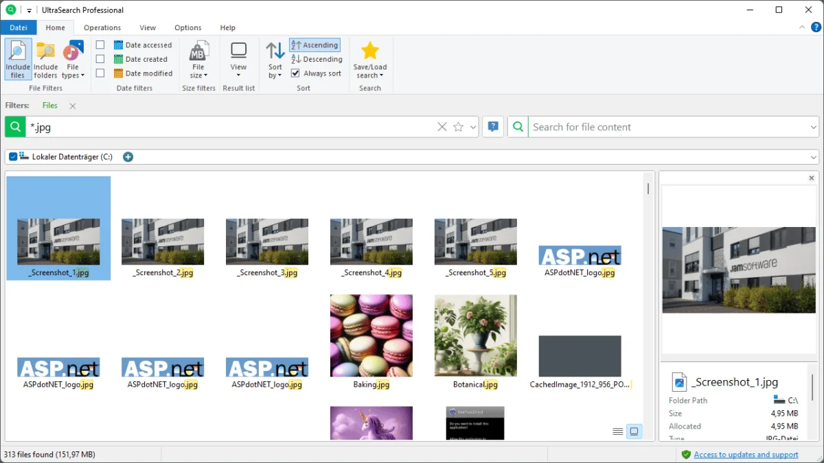 UltraSearch screenshot