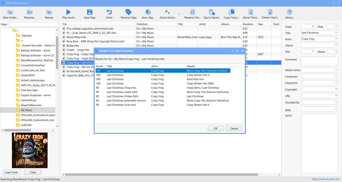 Audio Tag Manager screenshot