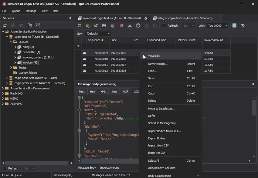QueueExplorer screenshot