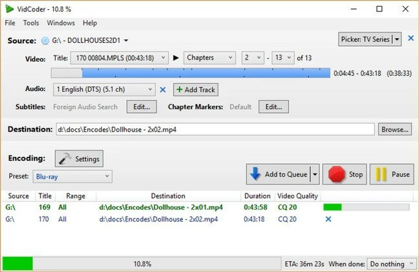 VidCoder screenshot