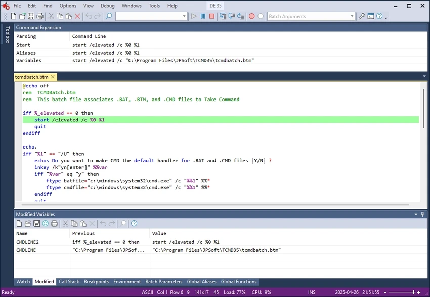 CMDebug screenshot