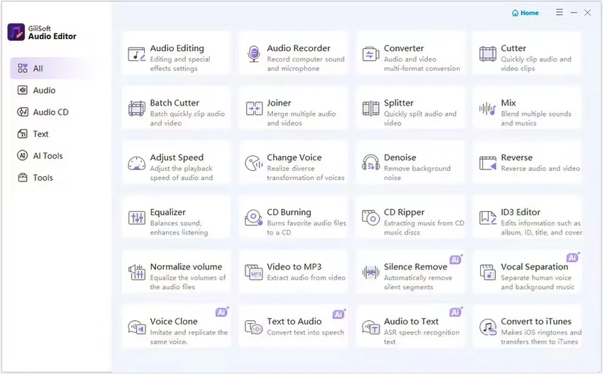 GiliSoft Audio Editor screenshot